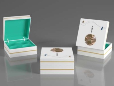 自帶奢華感的燕窩包裝盒，光看包裝就垂涎欲滴了